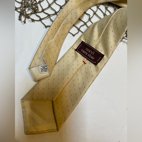 Mens Macy's Mens Store Cream Colored neck tie - Picture 3 of 3